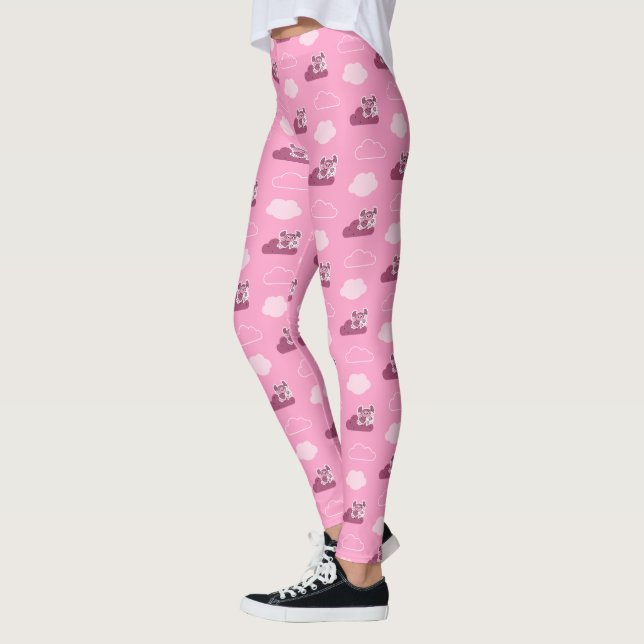 Leggings Abby Doodley Cloud Pattern (Gauche)