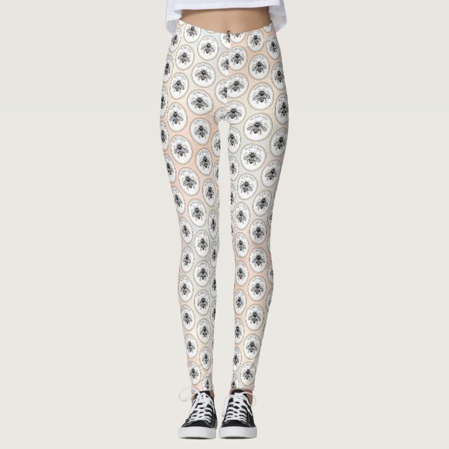 Leggings Abeille à miel (Devant)
