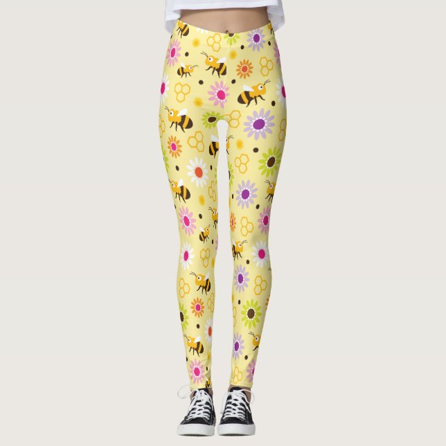 Leggings Abeille & Fleurs (Devant)