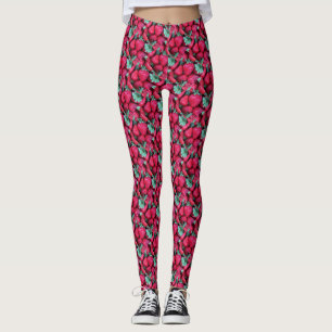 Leggings ABL - 140 - fraise - guêtres