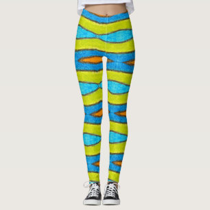 Leggings ABL - 189 - rayures de ressort - guêtres