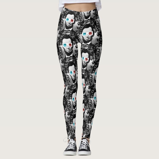 Leggings Abraham Lincoln - 3D (Devant)
