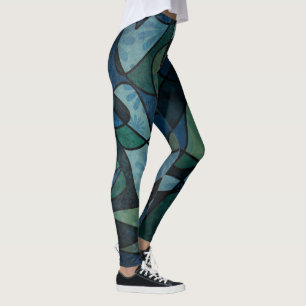 Leggings Abrégé sur unique en verre souillé de Digitals de
