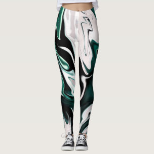 Leggings Abstract elegant fluide marble liquide