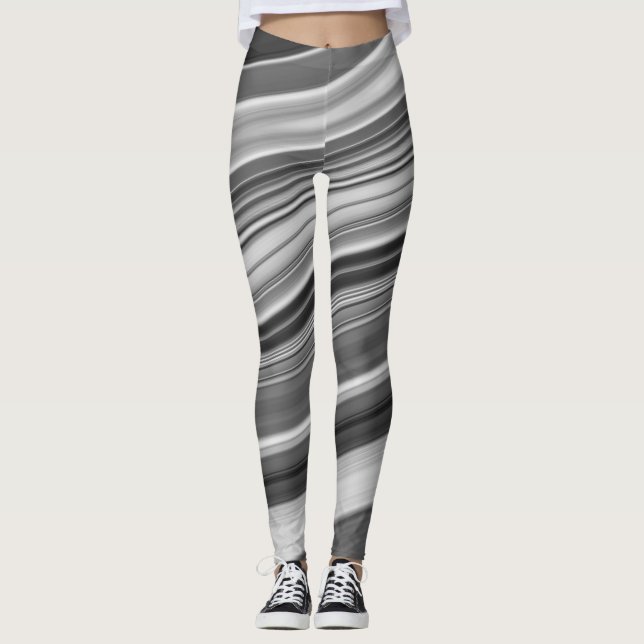 Leggings Abstract elegant fluide marble liquide (Devant)