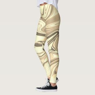 Leggings Abstract elegant fluide marble liquide