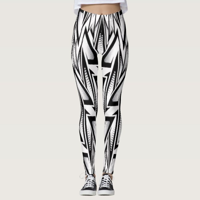 Leggings Abstract Geometric Sport design (Devant)