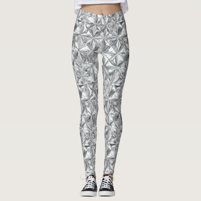 Leggings Abstract Mosaic Pattern | Diamond Prism (Devant)