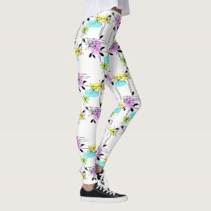 Leggings Abstract retro