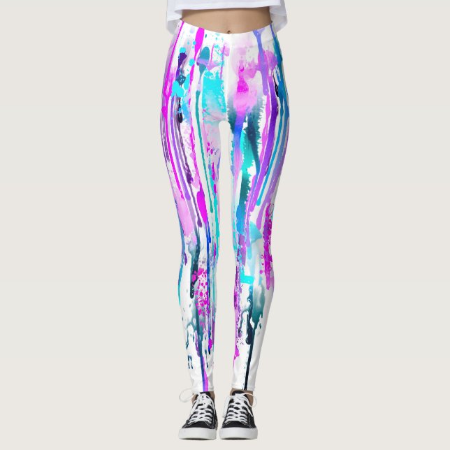 Leggings Abstract Watercolor (Devant)