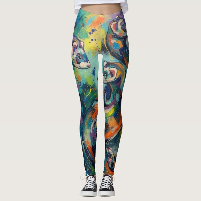 Leggings Abstrait  (Devant)