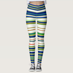 Leggings Abstrait 130716(06) Bande horizontale