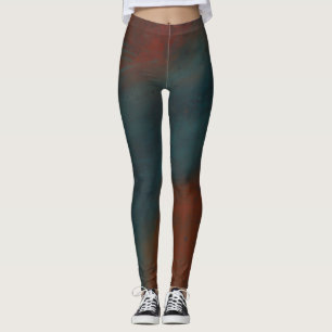 Leggings Abstrait 1 : rouges et bleus