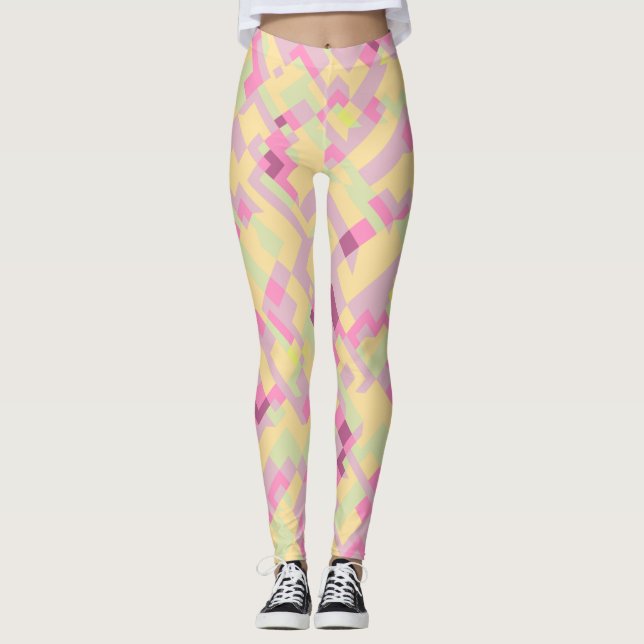 Leggings Abstrait Bohème Gras (Devant)