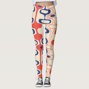 Leggings Abstrait du milieu du siècle : design moderne et t