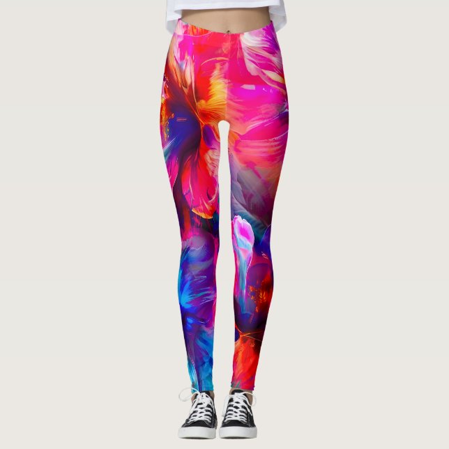 Leggings Abstrait Garden Bloom (Devant)