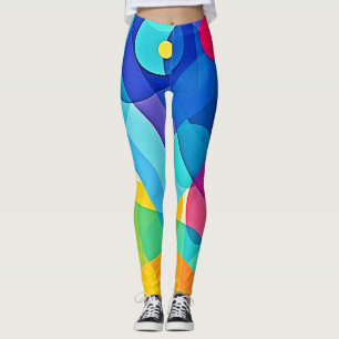 Leggings Abstrait géométrique dynamique
