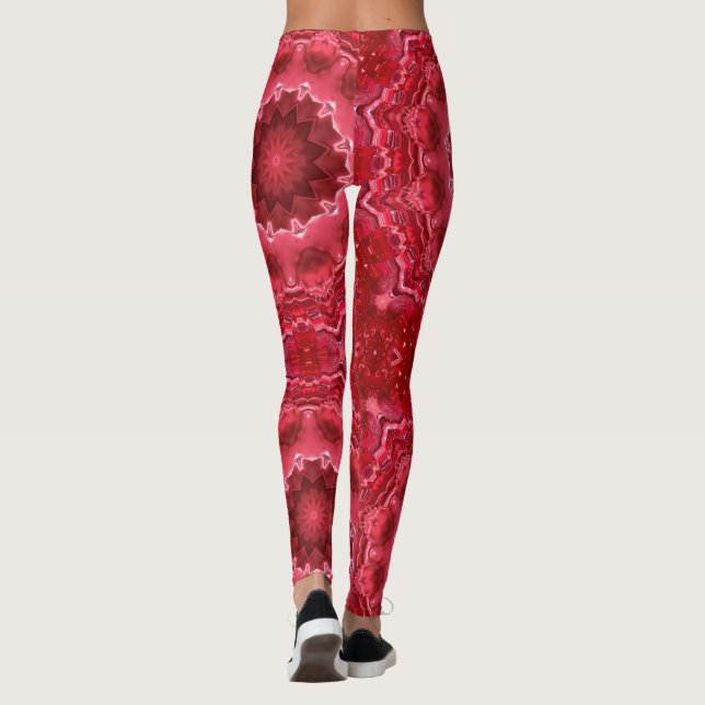 Leggings Abstrait, mandala, kaléidoscope (Dos)
