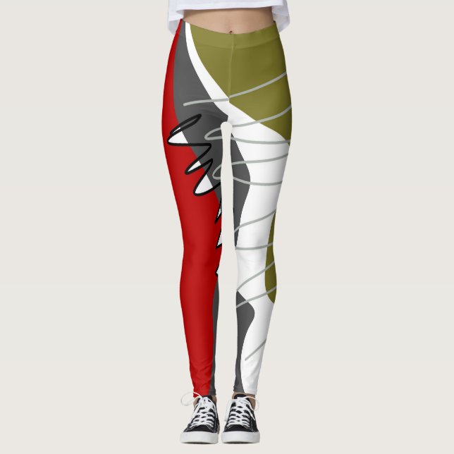 Leggings Abstrait, Moderne, Créatif, Oreillère à lancer app (Devant)