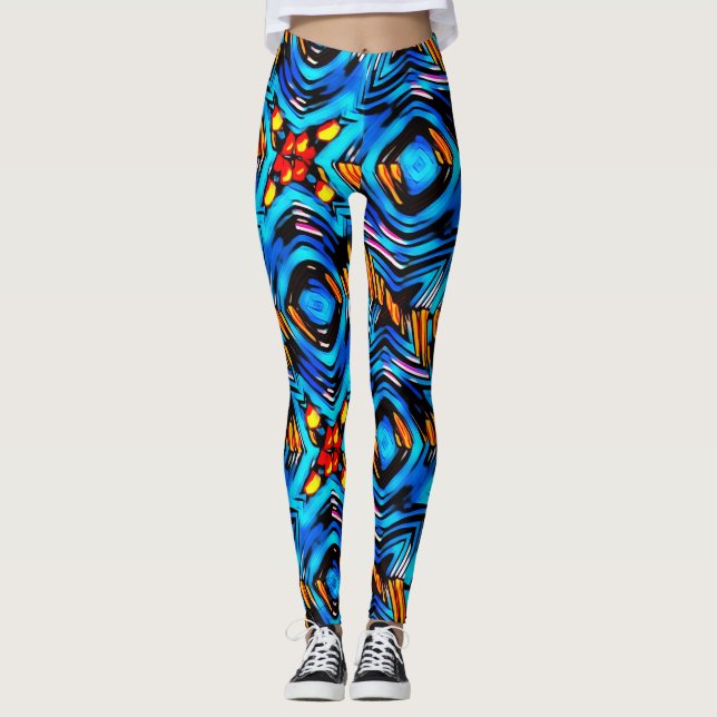 Leggings Abstrait moderne liquide moderne liquide liquide l (Devant)