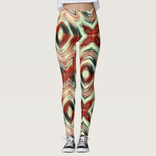 Leggings Abstrait moderne liquide moderne liquide liquide m