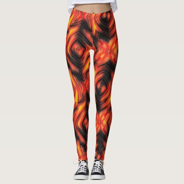 Leggings Abstrait moderne liquide moderne liquide liquide m (Devant)
