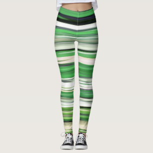 Leggings Abstrait n° 2 : Flou vert