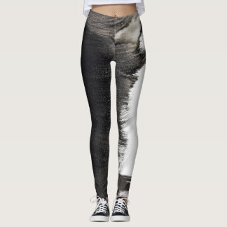 Leggings Abstrait noir et blanc III
