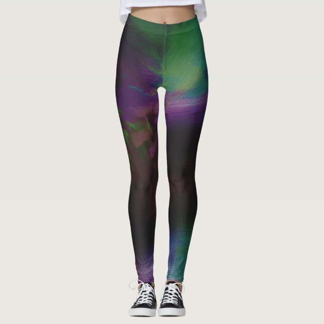 Leggings Abstrait peint (Devant)