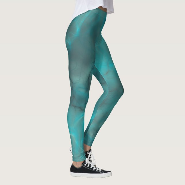 Leggings Abstrait turquoise (Droite)
