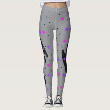 Leggings Abstraits à points Polka