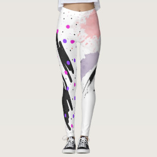 Leggings Abstraits à points Polka