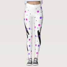Leggings Abstraits à points Polka