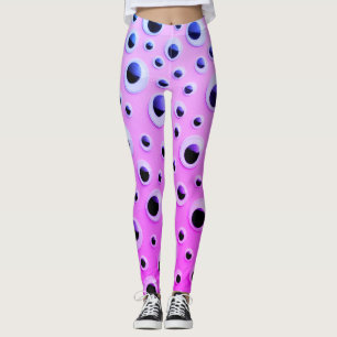 Leggings Abstraits Ballons noirs et blancs sur Arrière - pl