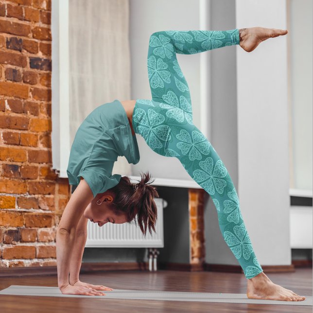 Leggings Abstraits Clovers Motif St Patrick's Day (Créateur téléchargé)