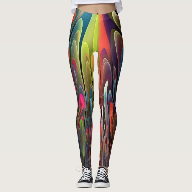 Leggings Abstraits colorés (Devant)
