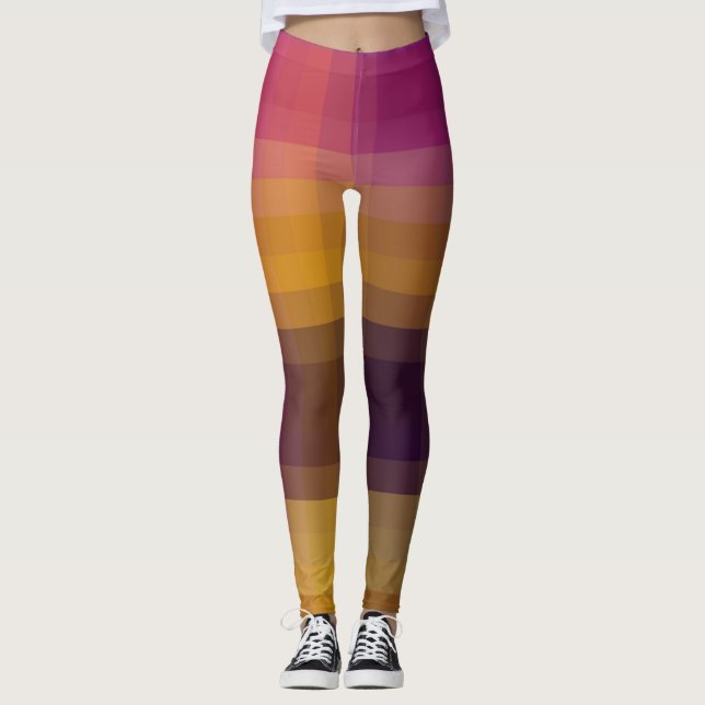 Leggings Abstraits colorés (Devant)