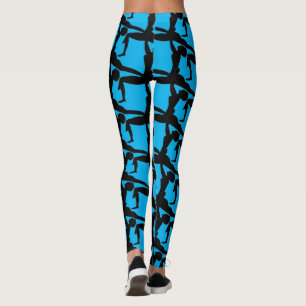Leggings Abstraits de la Dame de Yoga