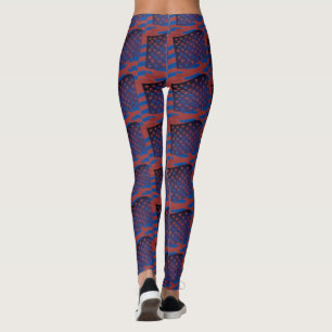 Leggings Abstraits de la Dame de Yoga