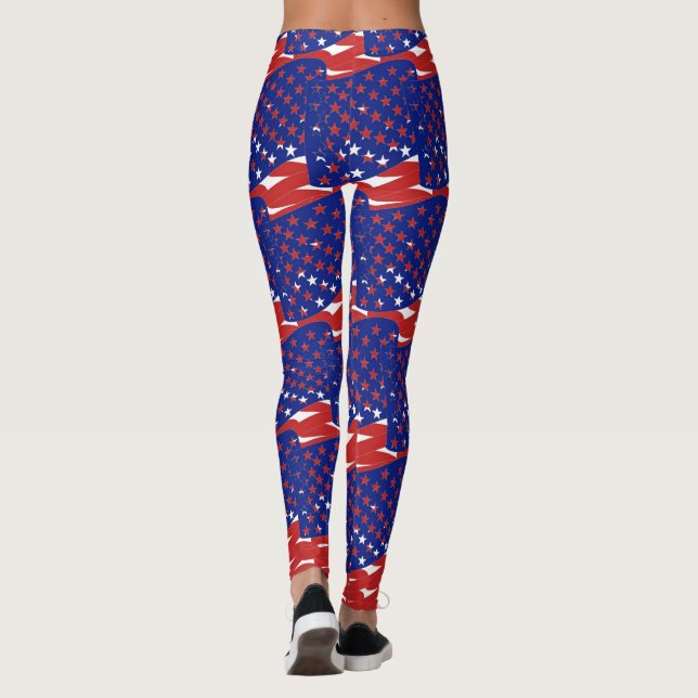 Leggings Abstraits de la Dame de Yoga (Dos)
