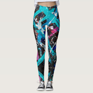 Leggings Abstraits de nouvelle rétrograde