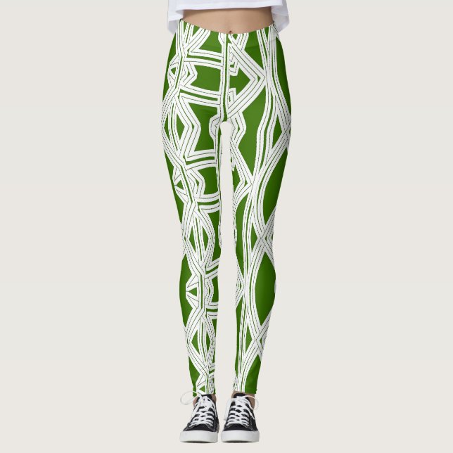 Leggings abstraits "Ratti_Creative_Arts" (Devant)