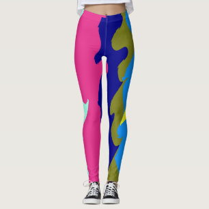 Leggings abstraits vintages "Ratti_Creative_Arts"