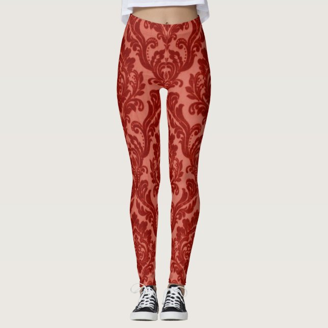 Leggings Acanthus Rouge  (Devant)
