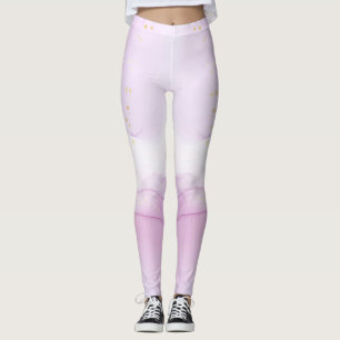 Leggings Accents d'or d'impression mixte en gras personnali