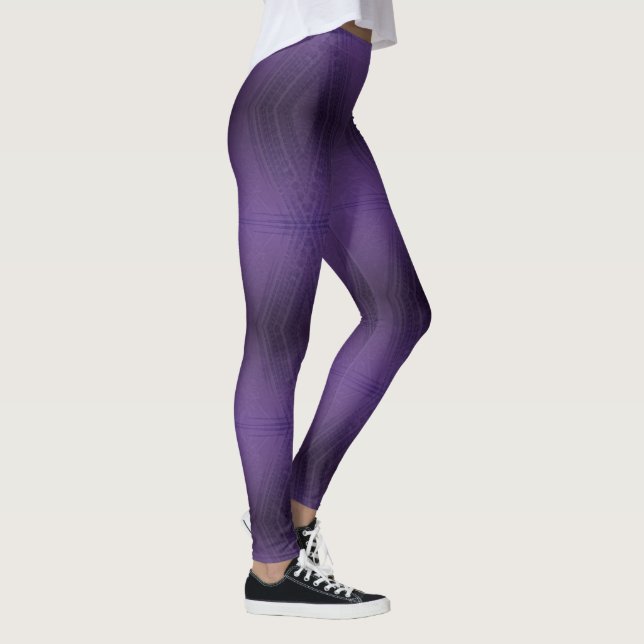 Leggings Acceptation | Motif Boho violet écectique (Droite)