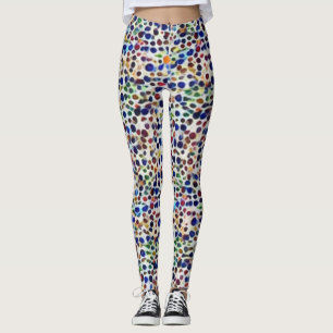 Leggings accueil motif d'art des gribouillis