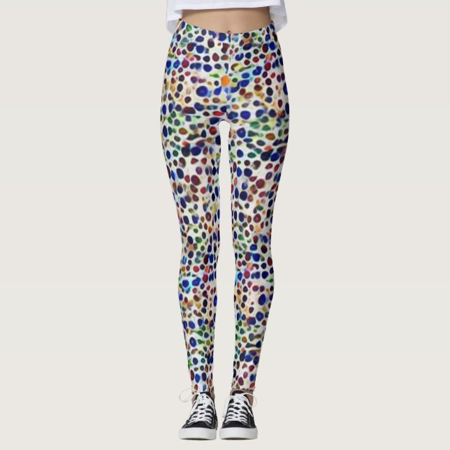 Leggings accueil motif d'art des gribouillis (Devant)