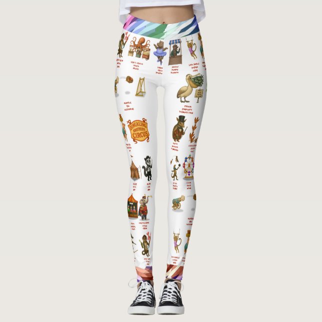 Leggings actes du cirque Dingaling Bros (Devant)