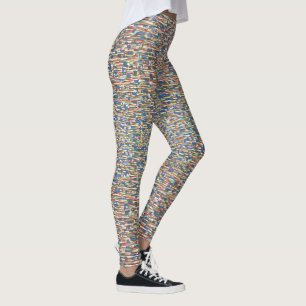 Leggings Actif-usage rouge, vert, bleu modelé de concepteu